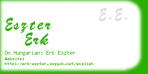 eszter erk business card